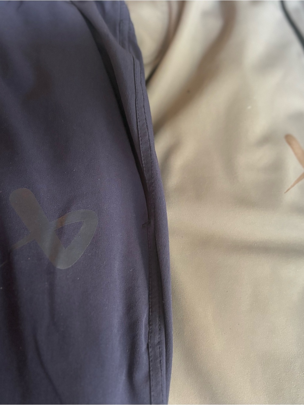 Bauer Two-Tone Navy and Beige Joggers